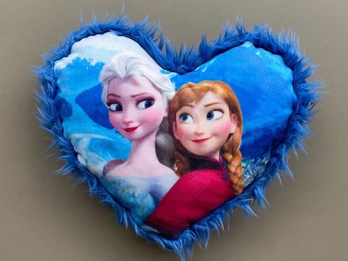 Hartvormig kussen Frozen, Kinderen en Baby's, Kinderspulletjes, Zo goed als nieuw, Ophalen of Verzenden