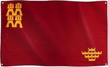 Vlag van Murcia | 91 x 152 cm | Nieuw beschikbaar voor biedingen