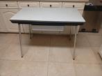 vintage keukentafel uitschuifbaar jaren 60 in formica, Huis en Inrichting, Ophalen, Gebruikt, 100 tot 150 cm, 50 tot 100 cm