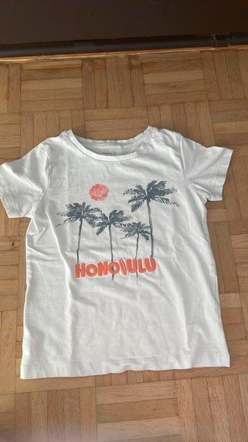 Witte T-shirt Name it - maat 110 beschikbaar voor biedingen