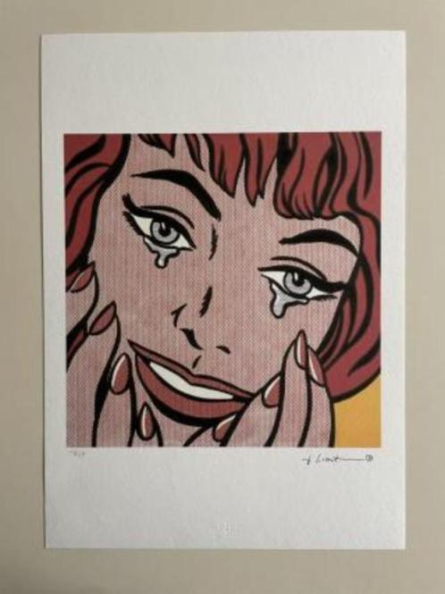 Roy Lichtenstein - Happy Tears *ZELDZAAM*, Antiquités & Art, Art | Lithographies & Sérigraphies, Enlèvement