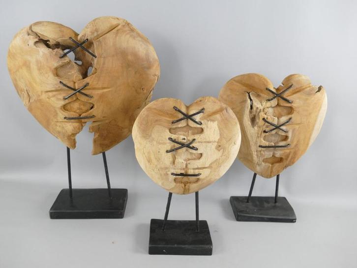 decoratie hart , hout en ijzer, Maison & Meubles, Accessoires pour la Maison | Autre, Neuf, Enlèvement ou Envoi