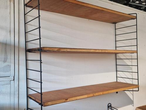 String boekenrek ,  wandrek met 3 houten planken whb tomado, Huis en Inrichting, Woonaccessoires | Wandplanken en Boekenplanken