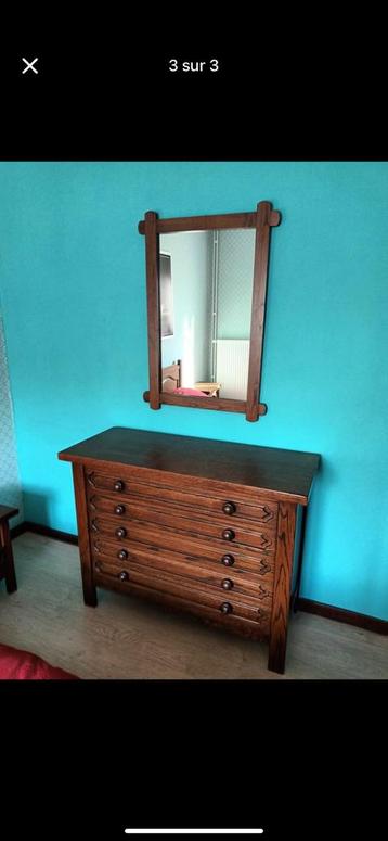 Commode avec miroir, Enlèvement ou Envoi, Comme neuf