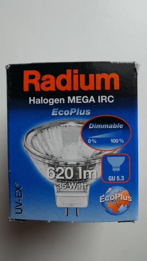 Halogène RADIUM Mega IRC EcoPlus - MR16, Maison & Meubles, Lampes | Lampes en vrac, Neuf, Ampoule halogène, 30 à 60 watts, Bi-pin