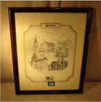Prachtige Glasgravure - Oostmalle - Swaenepoel - 47x39, Antiek en Kunst, Kunst | Etsen en Gravures, Ophalen of Verzenden
