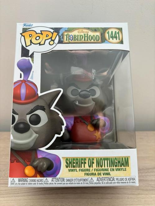 Funko Pop! Disney: Robin Hood - Sheriff of Nottingham #1441, Collections, Jouets miniatures, Enlèvement ou Envoi