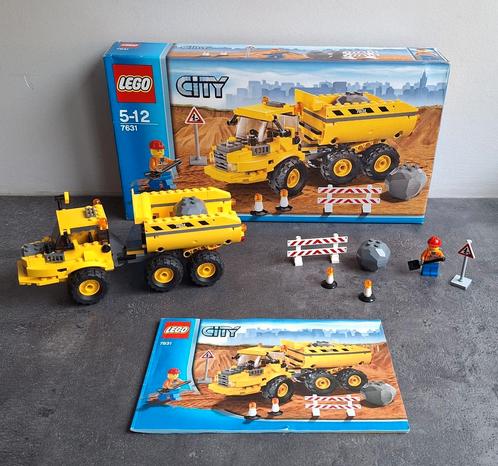 LEGO City 7631: Le camion benne, le chantier et l'ouvrier, Enfants & Bébés, Jouets | Duplo & Lego, Comme neuf, Lego, Ensemble complet
