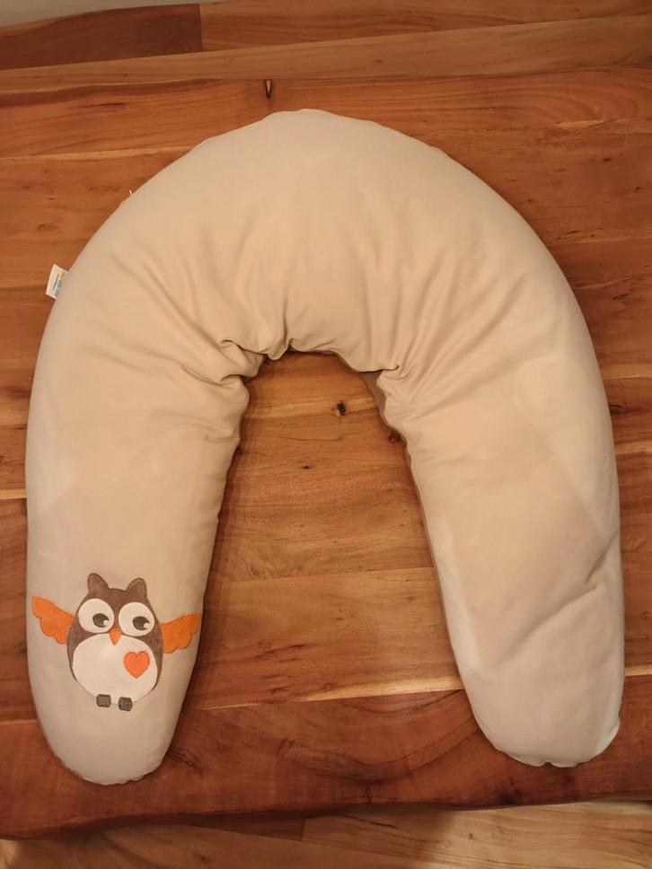 Positionering- en borstvoedingskussen met afneembare hoes, Kinderen en Baby's, Babyvoeding en Toebehoren, Gebruikt, Voedingskussen