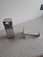 Zeepdispenser + wc rol houder, Doe-het-zelf en Bouw, Sanitair, Ophalen of Verzenden, Zo goed als nieuw, Inox, Toilet