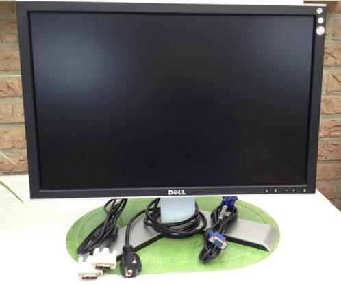 Dell 2208WFPt 22 Inch LCD Monitor Zwart, Computers en Software, Monitoren, Gebruikt, DVI, VGA, In hoogte verstelbaar, Draaibaar