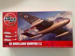 Airfix A06107 1/48: De Havilland Vampire F.3, Hobby en Vrije tijd, Modelbouw | Vliegtuigen en Helikopters, Nieuw, Overige merken