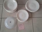 Eetservies Arcopal, wit in heel goede staat, Ophalen, Bord(en), Effen, Glas