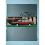 Toyota Carina II Brochure 1986 #1 Nederlands, Boeken, Auto's | Folders en Tijdschriften, Gelezen, Ophalen of Verzenden, Toyota