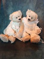 Duo kunstbeertjes,one of a kind, Collections, Ours & Peluches, Enlèvement, Comme neuf, Ours en tissus, Autres marques
