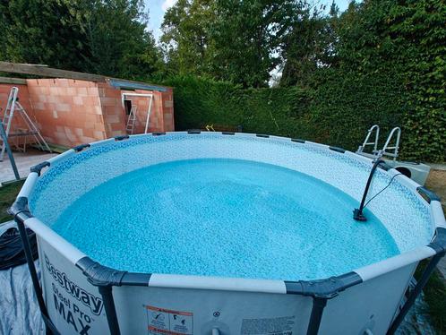 Zwembad bestway steel pro max 4,5m hoogte 1,20m, Tuin en Terras, Zwembaden, Gebruikt, Ophalen