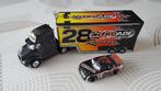 Cars "28 Nitroade Racing" vrachtwagen en auto, Kinderen en Baby's, Ophalen of Verzenden, Zo goed als nieuw