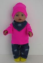poppenkleertjes babypop born 43cm (herfst setje ), Verzenden, Nieuw, Babypop