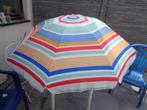 Multikleurige vintage parasol dia 1 m 50, Verstelbaar, Nieuw, Ophalen of Verzenden, 1 tot 2 meter