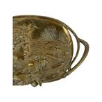 Art Nouveau koperen Najade godin van de zee dienbladplaat, Antiek en Kunst, Antiek | Brons en Koper, Ophalen of Verzenden, Koper
