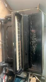 oude piano, Muziek en Instrumenten, Ophalen, Gebruikt, Zwart, Piano