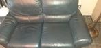 Lederen 2-zit met manuele relax funktie..., Ophalen, Gebruikt, 150 tot 200 cm, Tweepersoons