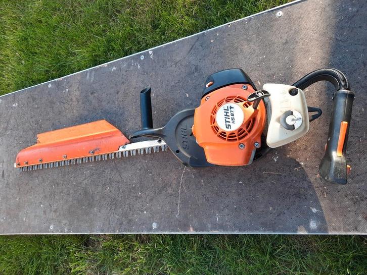 Stihl hs87t heggenschaar, Tuin en Terras, Heggenscharen, Gebruikt, Benzine, Ophalen