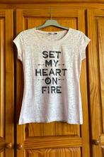 Tshirt rose Taille 38, Korte mouw, Roze, Gedragen, Atmosphère