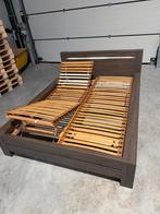 Bedkader met verlicht hoofdbord (140x200), Huis en Inrichting, Slaapkamer | Bedden, Ophalen, 140 cm, 200 cm, Verstelbaar