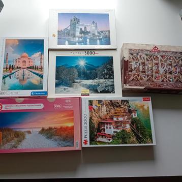 Vends puzzles de 1000 à  3000 pieces beschikbaar voor biedingen