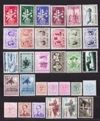 België 1957 compleet jaar, Verzenden, Postfris, Spoor van plakker