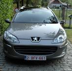 Peugeot 407 SW diesel, Auto's, Peugeot, Zwart, Leder, 5 deurs, Particulier