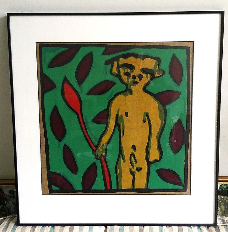 Le petit garçon Bart Drost - (né en 1955), Antiquités & Art, Art | Peinture | Classique, Enlèvement