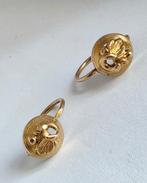 Antieke gouden oorbellen ca 1900, Enlèvement ou Envoi, Or, Comme neuf, Or