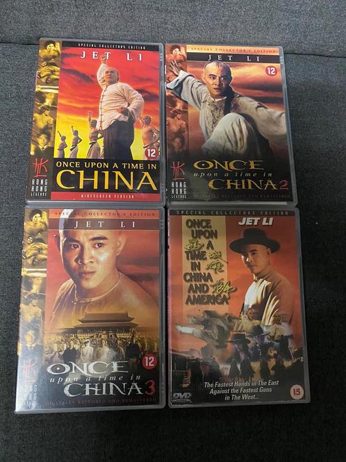 Once upon a time in China 1-3 + a time in China & America, Cd's en Dvd's, Dvd's | Actie, Zo goed als nieuw, Ophalen of Verzenden