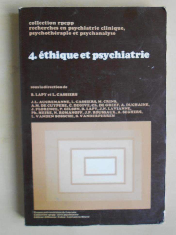 R. Lapy et L. Cassiers (dir.), "Recherches en psychiatrie", Boeken, Wetenschap, Gelezen, Geesteswetenschap, Ophalen of Verzenden