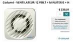 Extracteur d'air Codumé 12V pour salle de bain/douche, Enlèvement ou Envoi, Neuf, Ventilateur