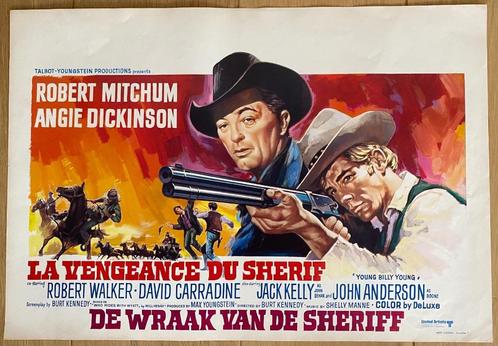 Filmaffiche YOUNG BILLY YOUNG Robert Mitchum 1969, Verzamelen, Film en Tv, Zo goed als nieuw, Film, Poster, Ophalen of Verzenden