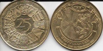 Muntstuk 25 Westvlaander beschikbaar voor biedingen