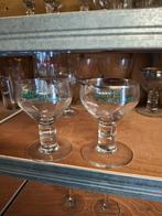 Oude gezuurde bierglazen hougaerde, Verzamelen, Ophalen of Verzenden