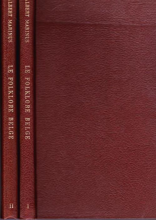 LE FOLKLORE BELGE ( Albert. Marinus ) 2 volumes  1974 -TTB, Boeken, Geschiedenis | Nationaal, Zo goed als nieuw, Ophalen of Verzenden