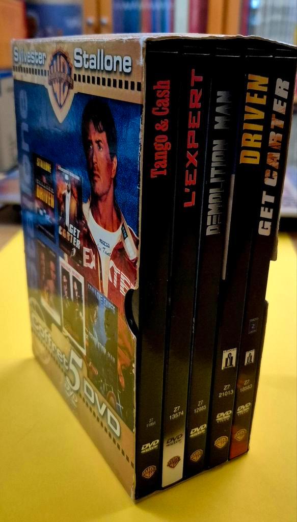Coffret 5x Snap Case 📀 Sylvester Stallone - Rare, CD & DVD, DVD | TV & Séries télévisées, Comme neuf, Thriller, Coffret, Tous les âges