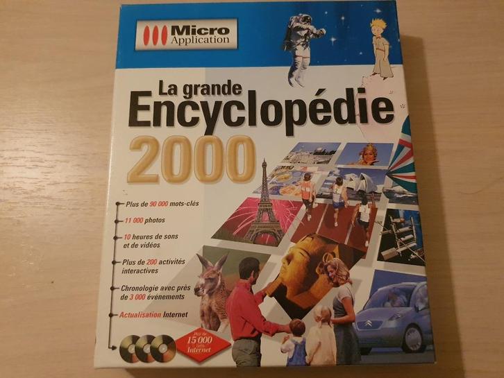 encyclopédie 2000 micro application + 3cd, Informatique & Logiciels, Logiciel d'Éducation & Cours, Comme neuf, Autres types, Windows