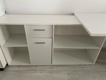 Hoekbureau lex (wit), Ophalen, Gebruikt