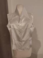 Witte satijnen blouse. Maat M., Ophalen of Verzenden, Zo goed als nieuw, Maat 38/40 (M)