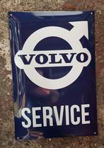Volvo service zwaar emaillen reclame decoratie bord garage, Ophalen of Verzenden, Zo goed als nieuw, Reclamebord