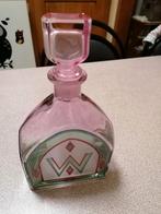 Vintage  art deco  roze glazen fles, Enlèvement