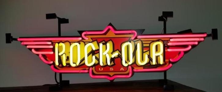 Rock-ola jukebox neon en veel andere USA decoratie neons, Verzamelen, Merken en Reclamevoorwerpen, Nieuw, Lichtbak of (neon) lamp