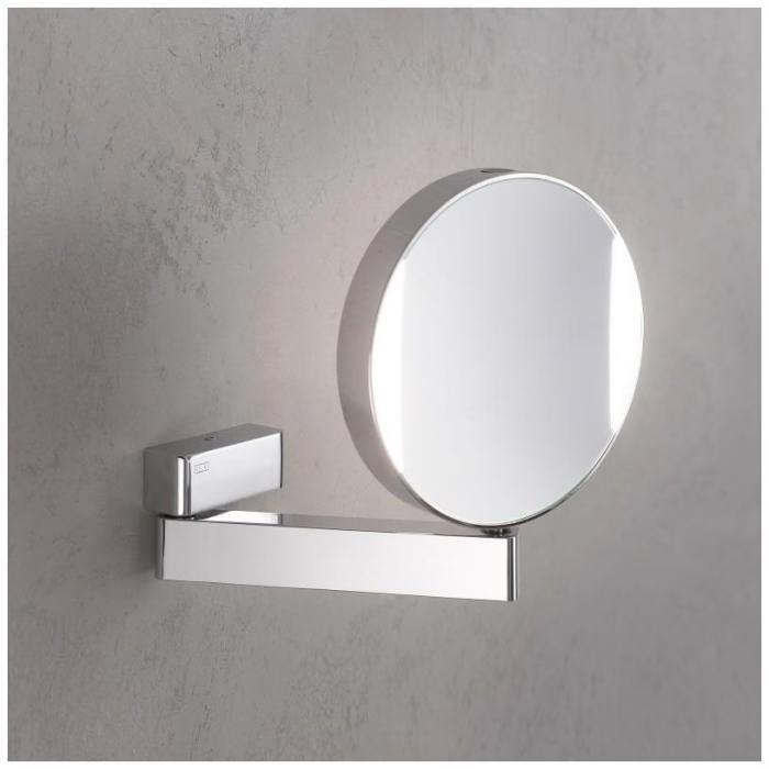 Emco 3/7x dubbelzijdige vergrootspiegel met ledverlichting, Doe-het-zelf en Bouw, Sanitair, Nieuw, Ophalen