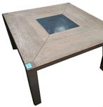 table basse en chêne massif véritable, 100 à 150 cm, Enlèvement ou Envoi, Carré, 100 à 150 cm